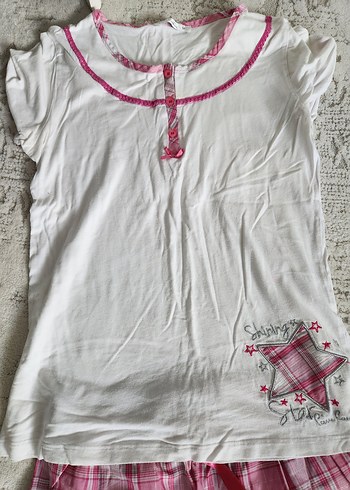 Pierre Cardin Pembe Ekoseli Rahat Kadın Pijama Takımı