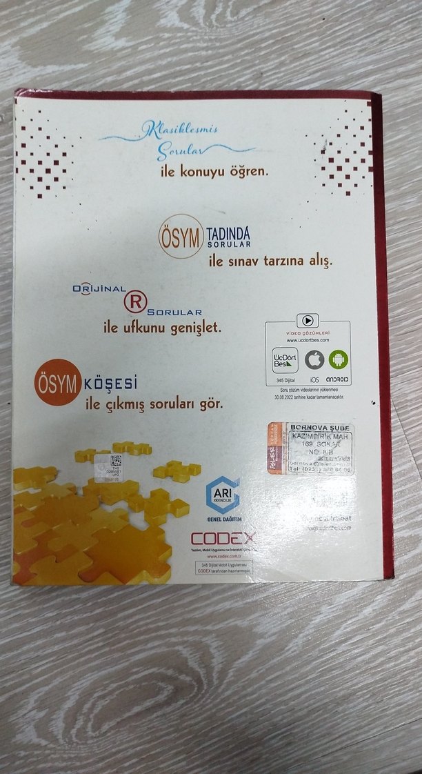 AYT Matematik Soru Bankası - ÜçDörtBeş - Görsel 2