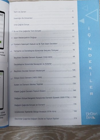Üçdörtbeş Yayınları AYT Tarih Soru Bankası 2022 Model - Görsel 3
