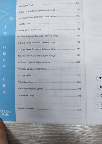 Üçdörtbeş Yayınları AYT Tarih Soru Bankası 2022 Model - Görsel 4