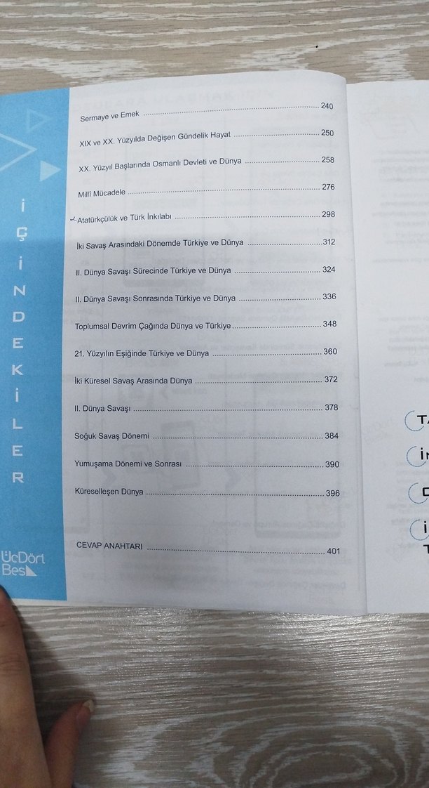 Üçdörtbeş Yayınları AYT Tarih Soru Bankası 2022 Model - Görsel 4