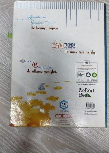 Üçdörtbeş yayınları TYT Matematik Soru Bankası - Görsel 2