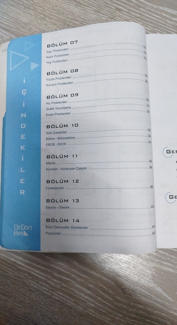 Üçdörtbeş yayınları TYT Matematik Soru Bankası - Görsel 4