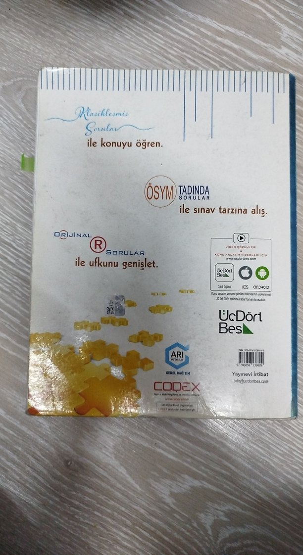 Üçdörtbeş yayınları TYT Matematik Soru Bankası - Görsel 2