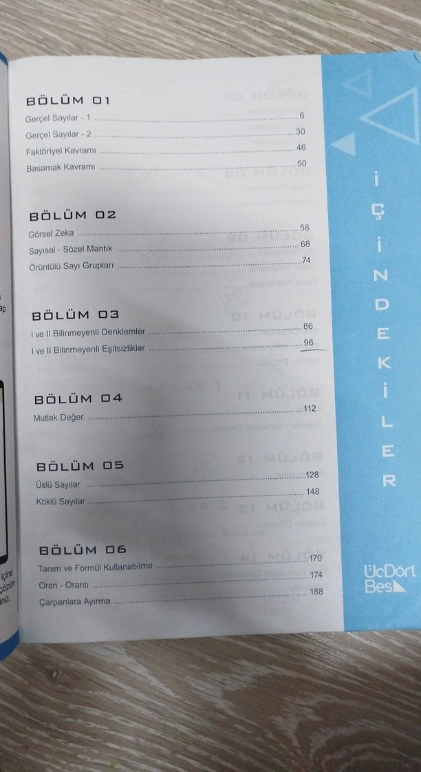 Üçdörtbeş yayınları TYT Matematik Soru Bankası - Görsel 3