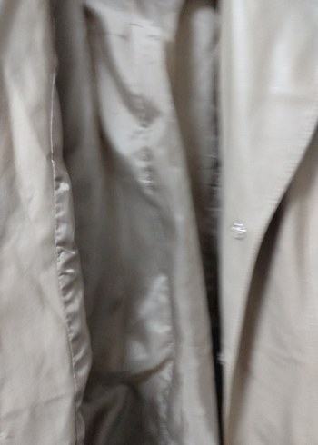 Bej Deri Kadın blazer veket - Görsel 3