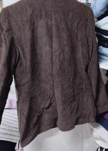 Süet Kahverengi Blazer - Görsel 4