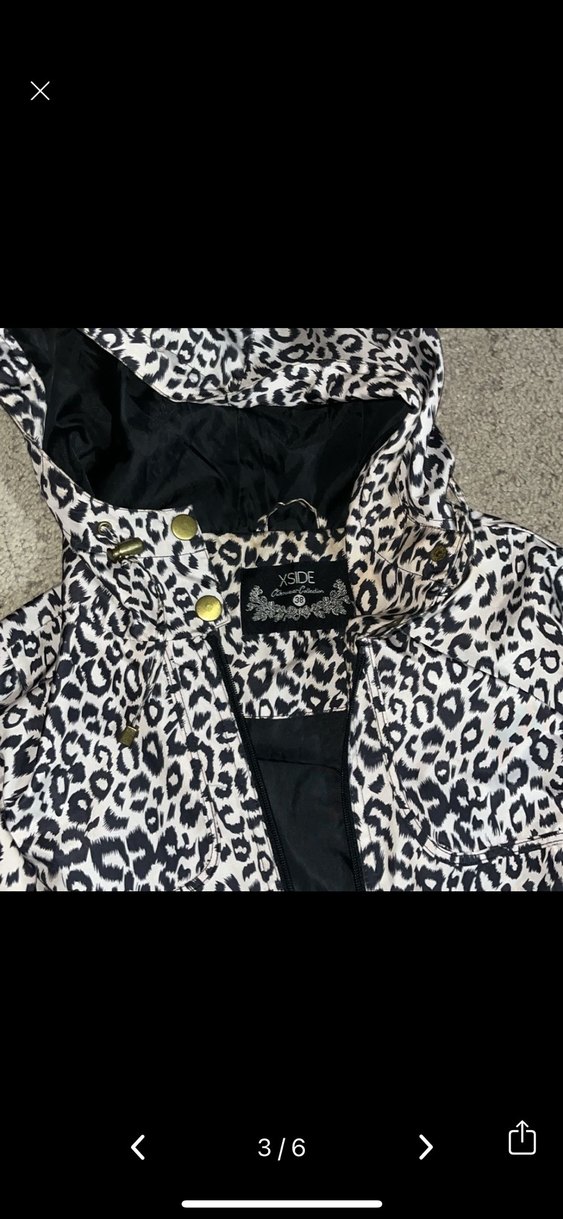 Leopar Desenli Kadın Yağmurluk - Görsel 3