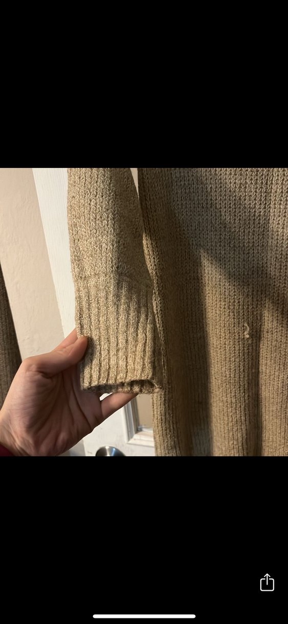 Bej Triko Boğazlı Kadın Kazak - Görsel 4