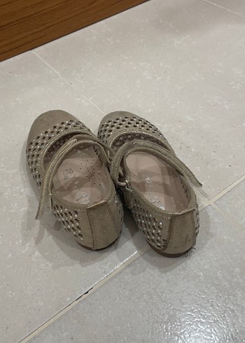 Bej Kız Çocuk Tokalı Babet - Görsel 4