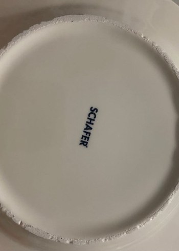 Desenli Beyaz 6'lı Pasta Tabak Seti - Görsel 7