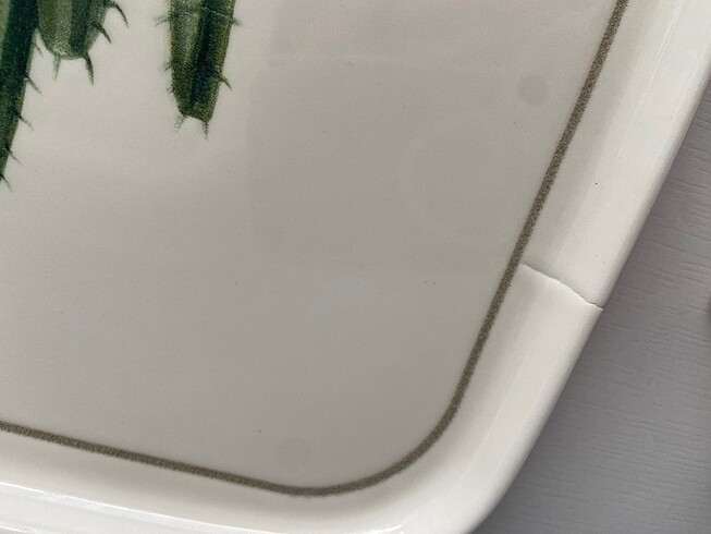  Beden Porselen Kare Servis Tabağı