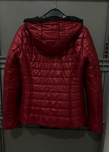 Batik belden oturtmalı mont - Görsel 4