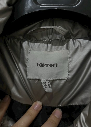 Gri Metalik Kadın Mont reflektörlü mont - Görsel 4