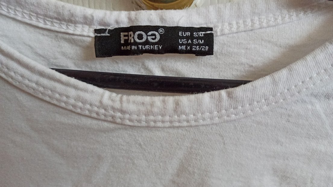 Beyaz Baskılı Kısa Kollu Kadın Tişört - Görsel 2