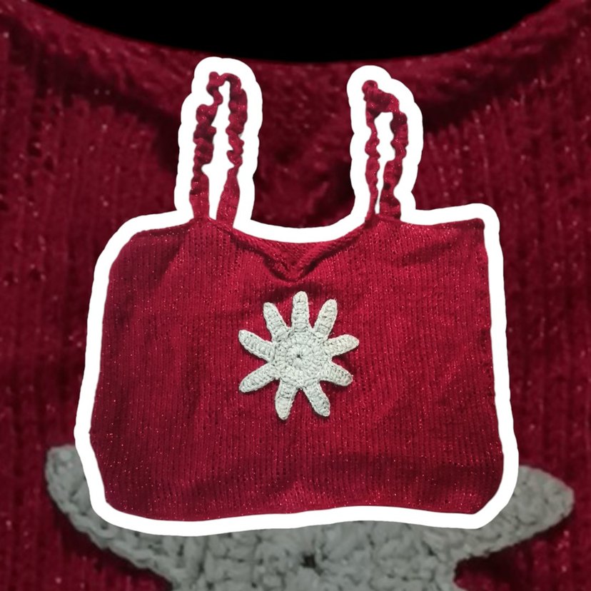 Kırmızı Straplez Kadın Crop Top - Görsel 2