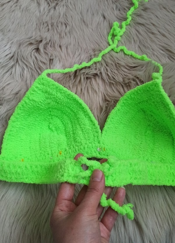 El örgüsü bikini üst  - Görsel 3