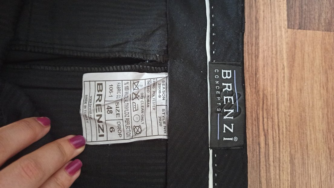 Düz Siyah Pilili Erkek Pantolon - Görsel 4