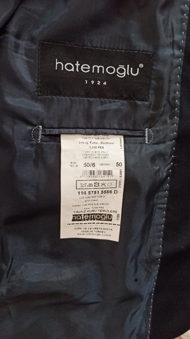 Düğmeli Siyah Erkek Takım Ceketi - Görsel 5