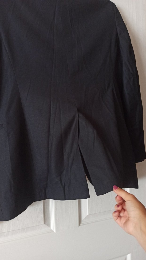 Düğmeli Siyah Erkek Takım Ceketi - Görsel 3