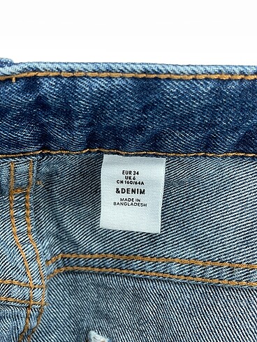 34 Beden mavi Renk H&M Mini Etek %70 İndirimli.