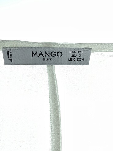 xs Beden beyaz Renk Mango Bluz %70 İndirimli.
