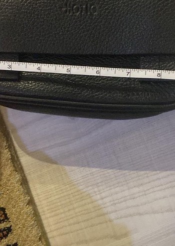 Hotiç Siyah Erkek Deri Omuz Çantası Fermuarlı - Görsel 4