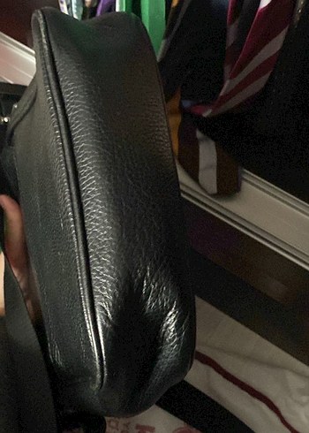 Hotiç Siyah Erkek Deri Omuz Çantası Fermuarlı - Görsel 3