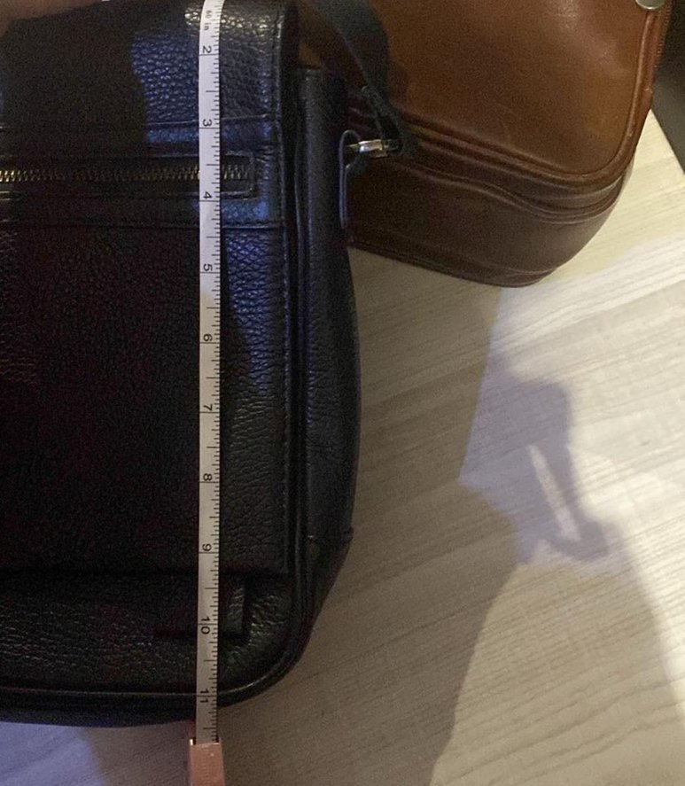 Hotiç Siyah Erkek Deri Omuz Çantası Fermuarlı - Görsel 5