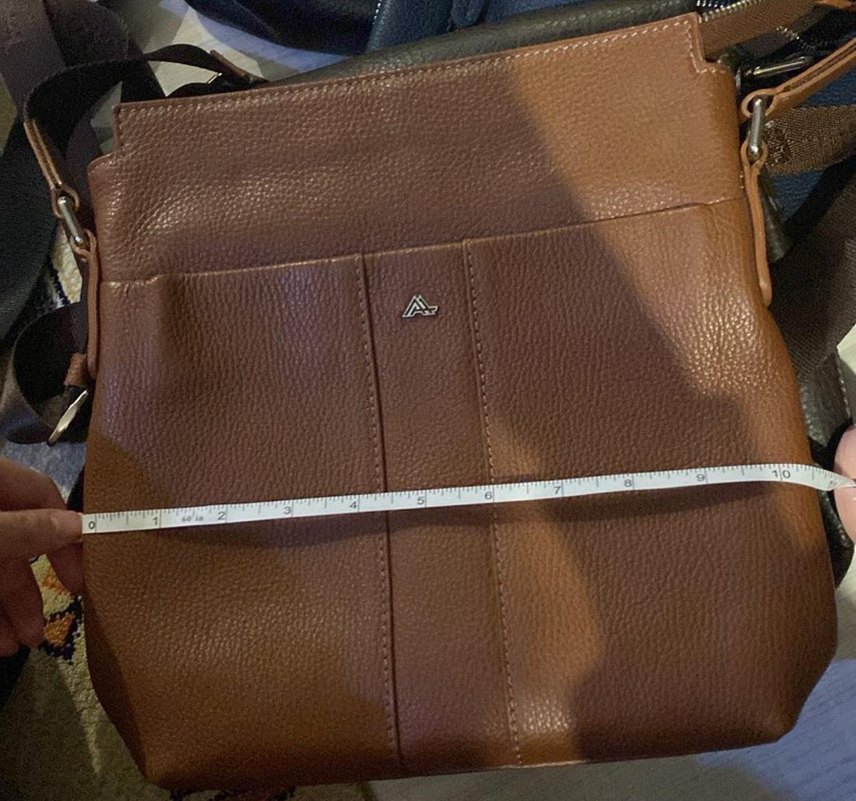 Deri Kahverengi Fermuarlı erkel Çantası - Görsel 5