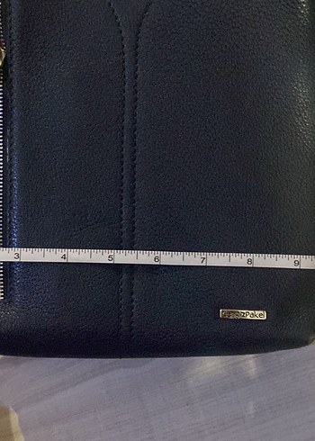 Erkek Lacivert Fermuarlı Omuz Çantası - Görsel 6