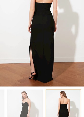 Kadın siyah abiye - Görsel 3