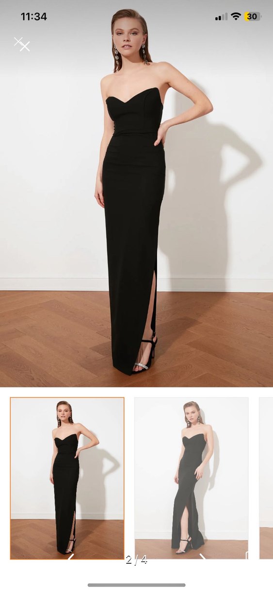 Kadın siyah abiye - Görsel 4