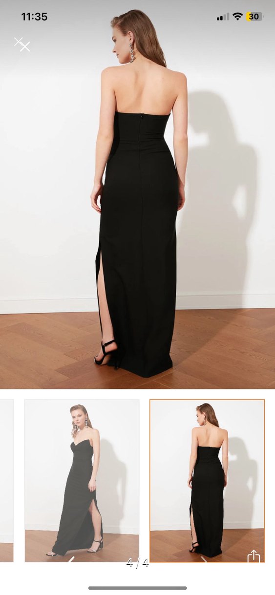 Kadın siyah abiye - Görsel 3