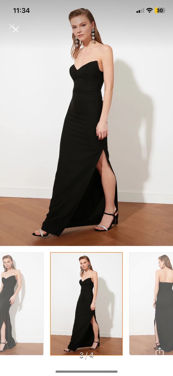 Kadın siyah abiye - Görsel 2