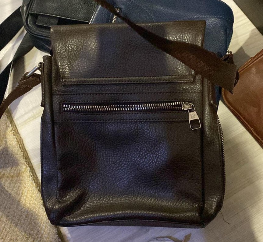 Kahverengi Fermuarlı Erkek Omuz Çantası - Görsel 4