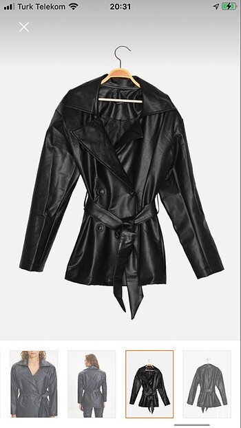 Kadın deri ceket - Görsel 6