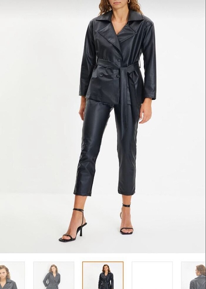 Kadın deri ceket - Görsel 4