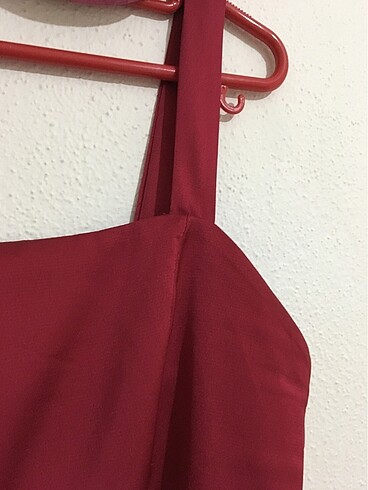 38 Beden bordo Renk Trendyol Büzgülü Saten Bordo Elbise
