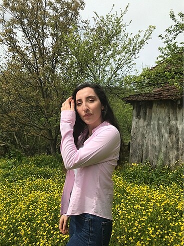 m Beden pembe Renk Pembe gömlek
