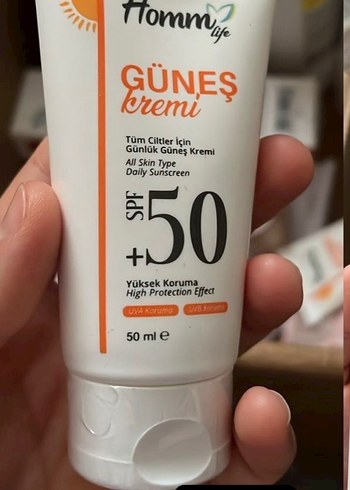 Homm Life SPF 50+ Güneş Kremi 50 ml