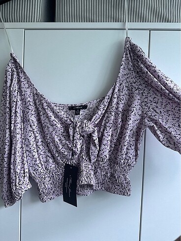 Mavi Jeans Mavi çiçekli crop