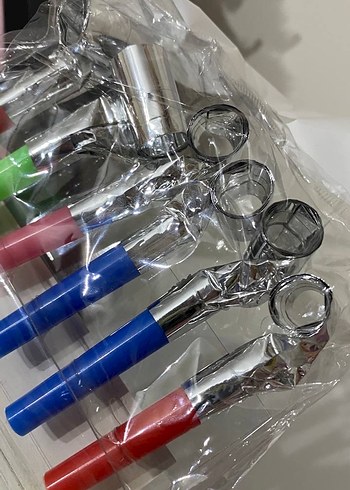 Renkli Parti Düdükleri 12 lı Set - Görsel 3