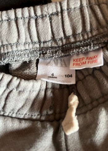 Zara Gri Pamuklu Rahat Kesim Eşofman Altı Erkek çocuk - Görsel 3