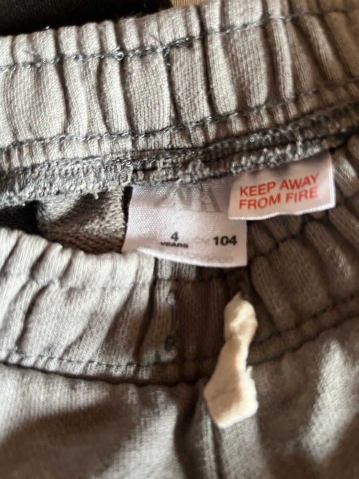 Zara Gri Pamuklu Rahat Kesim Eşofman Altı Erkek çocuk - Görsel 3