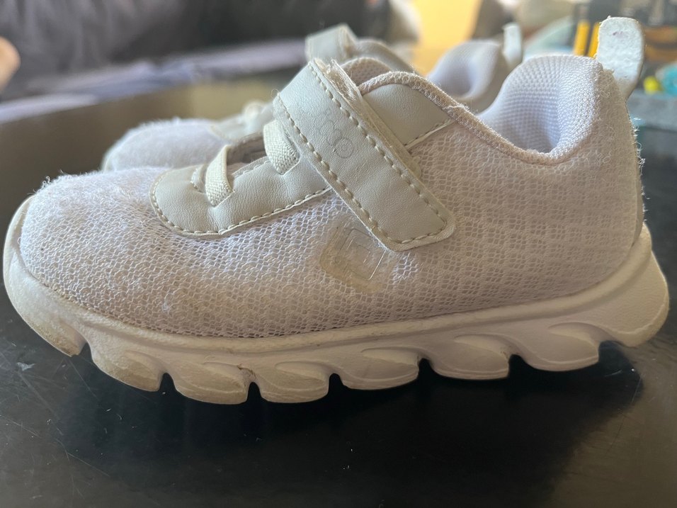 Erkek Çocuk Beyaz Cırt Cırtlı Spor Ayakkabı - Görsel 3