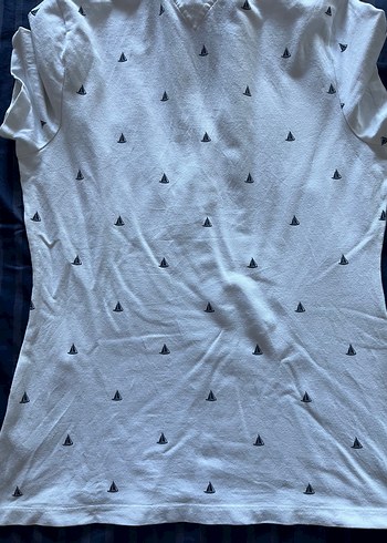 Kadın Beyaz V Yaka Kısa Kollu Pamuklu Gömlek - Görsel 2