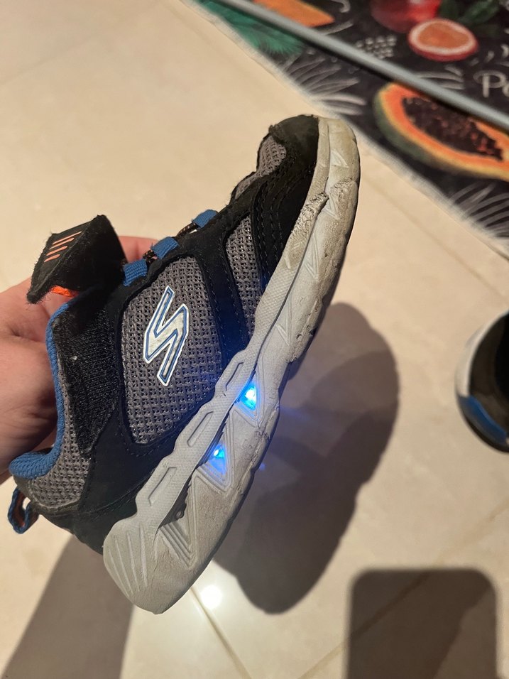 Erkek Çocuk Mavi Skechers S-Lights Spor Ayakkabı - Görsel 3