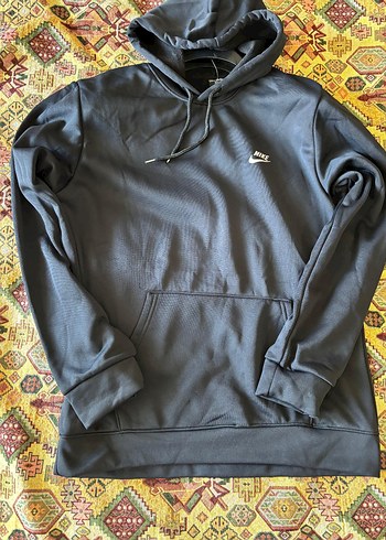 Nike Erkek Gri Kapüşonlu Sweatshirt
