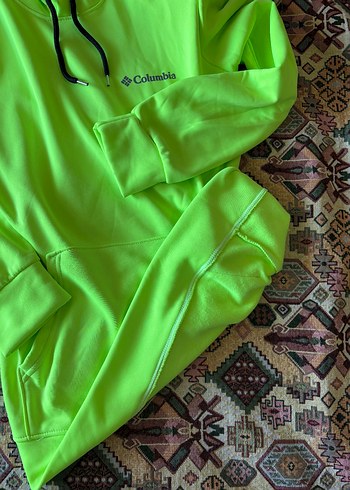 Columbia Columbia Kapüşonlu Uzun Kesim Yeşil Sweatshirt